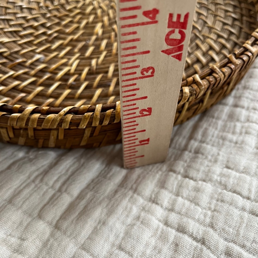 Natural Rattan Round Tray - Picture 3 of 8
